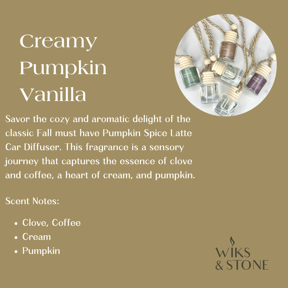 Creamy Pumpkin Vanilla - Car Diffusers - Scented