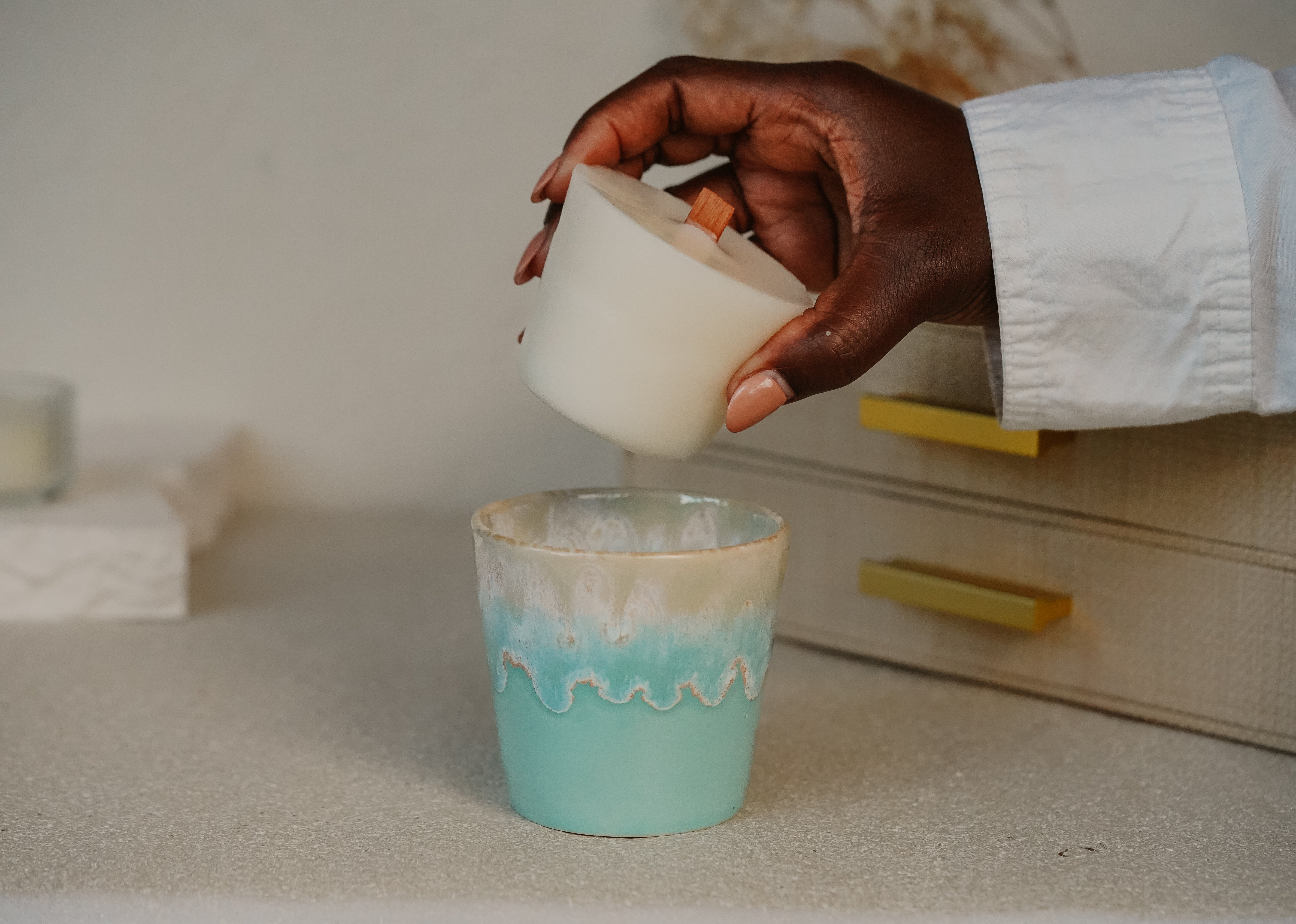 Ocean Blue Candle | Blue Honey | Nova Collection