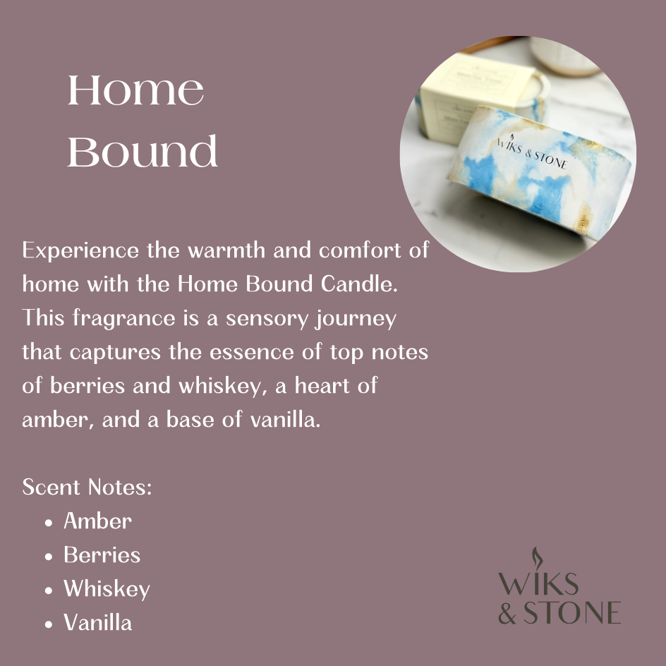 Home Bound Concrete Candle - Royal Blue Candle - Scented Candle
