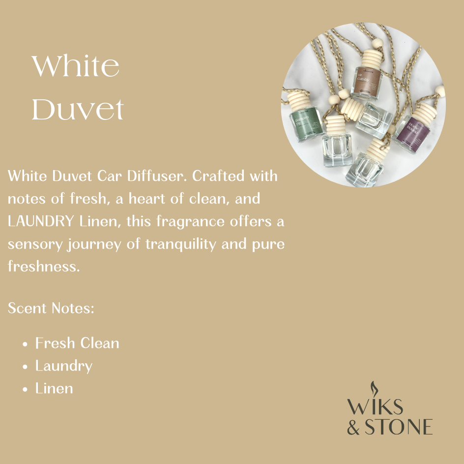 White Duvet - Car Diffusers - Scented